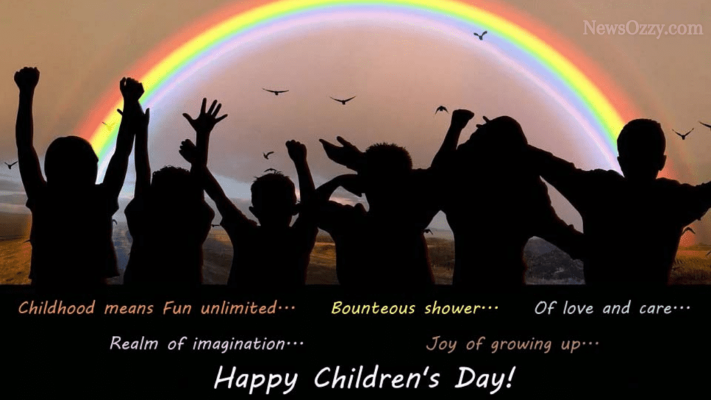 happy children's day background pics with quote