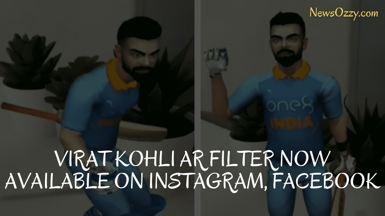 virat kohli ar effect filter on Instagram and facebook