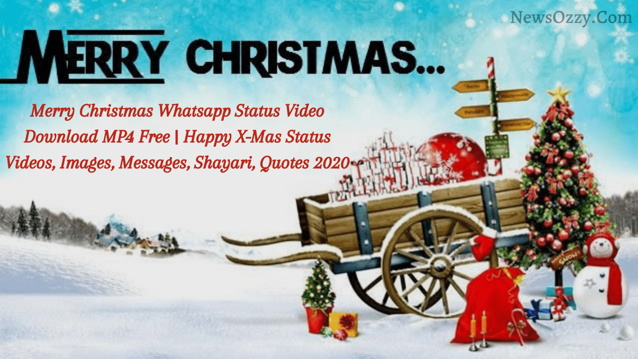 merry Christmas WhatsApp status video download free mp4, images, quotes, dp's
