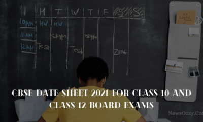 CBSE Date sheet 2021 for class 10, 12 board exams