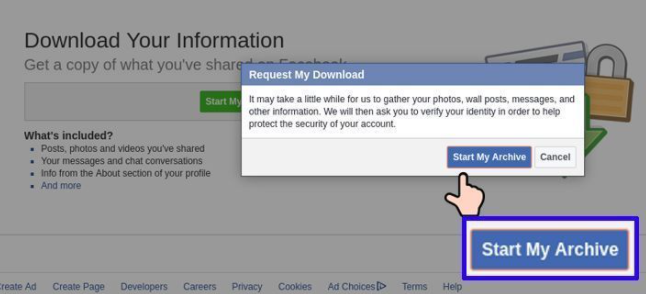 Download multiple pictures from Facebook Messenger on PC