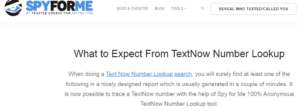textnow app phone number lookup