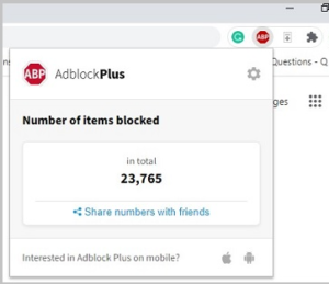 Adblockers will remove ads from your webpages.