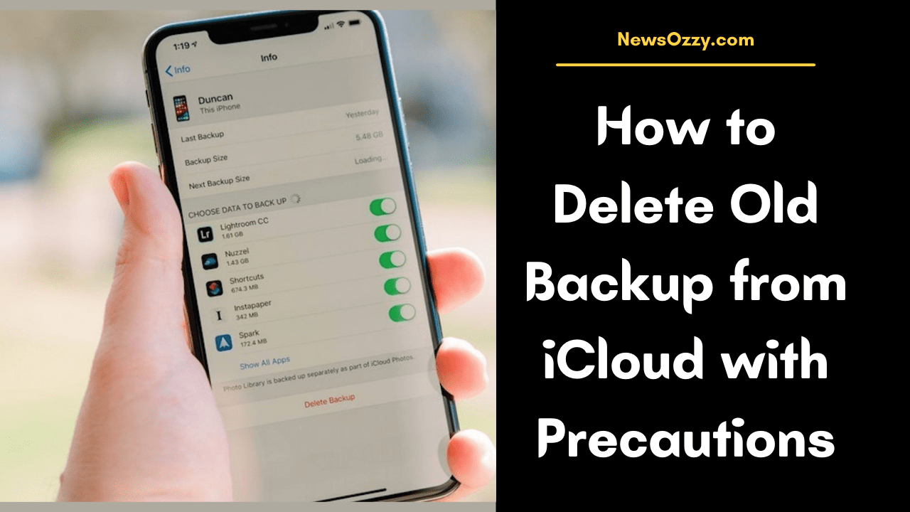 Delete Old Backup from iCloud with Precautions