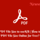 Reducing PDF File Size to 100KB