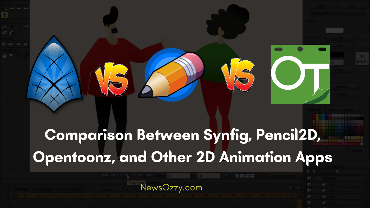 Synfig Pencil2d Opentoonz 2d Animation