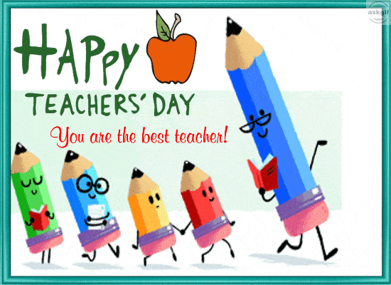 happy teachers day clipart gifs