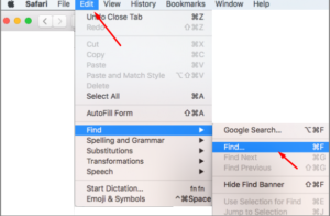 How to Use Search Bar Settings to Find a Word in Safari