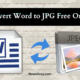 Convert Word to JPG Free Online