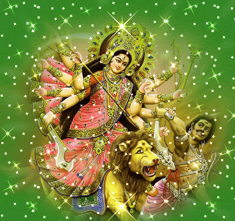 Jai Durga Mata ke Jai Happy Dussehra Gif free download