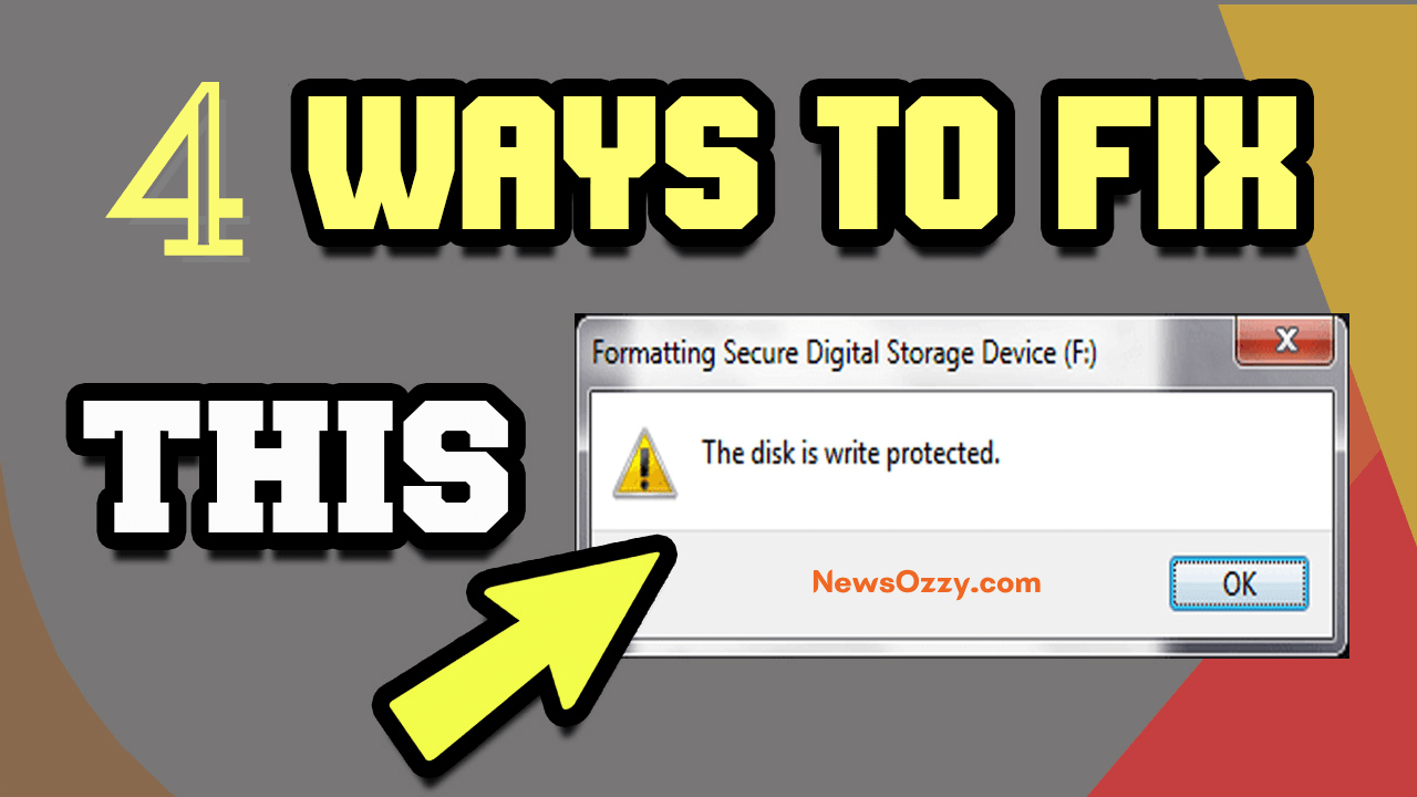 Remove Write Protection SD Card
