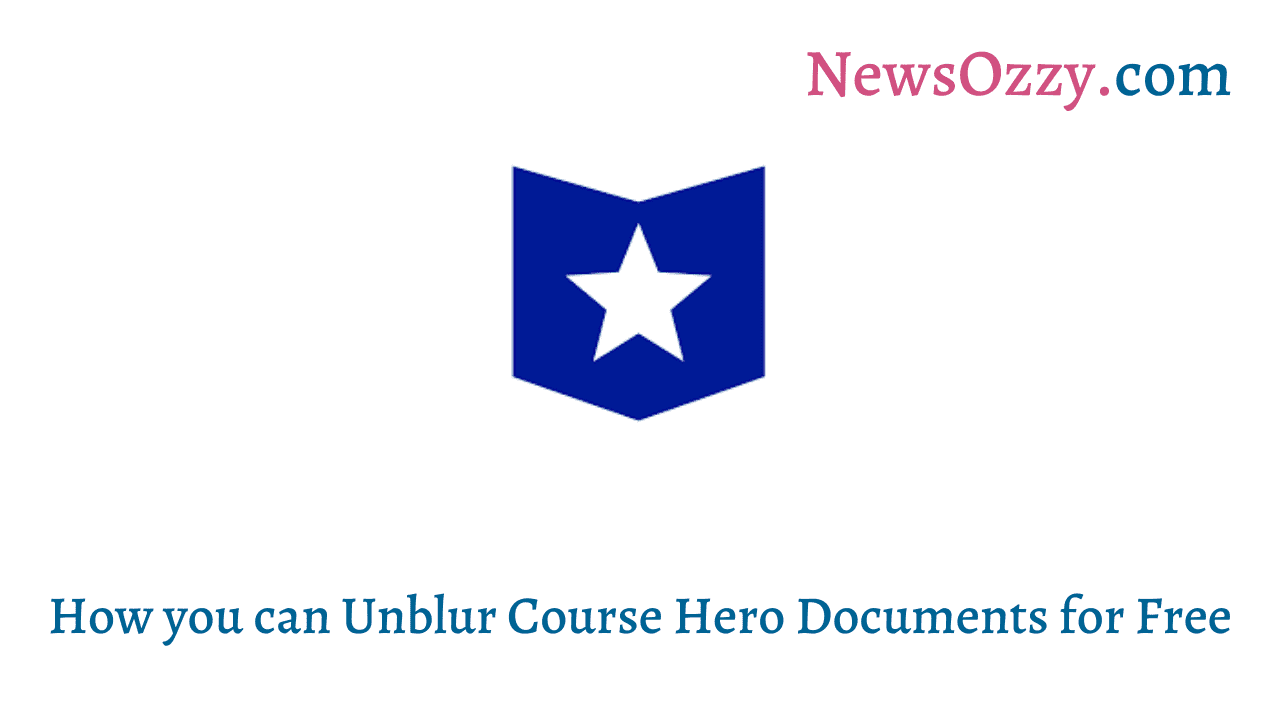 Unblur Course Hero Documents for Free