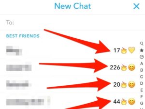 Snapchat streak numbers