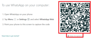 Whatsapp-web-QR-scan