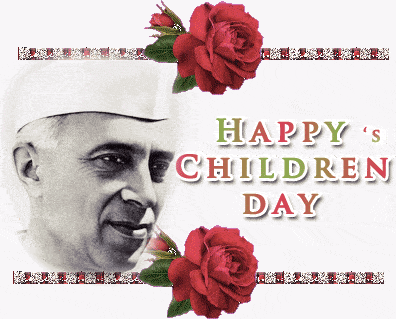 happy children's day gif images with nehru