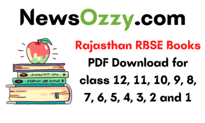 Rajasthan RBSE Books PDF Download for class 12, 11, 10, 9, 8, 7, 6, 5, 4, 3, 2 and 1 in Hindi English Medium