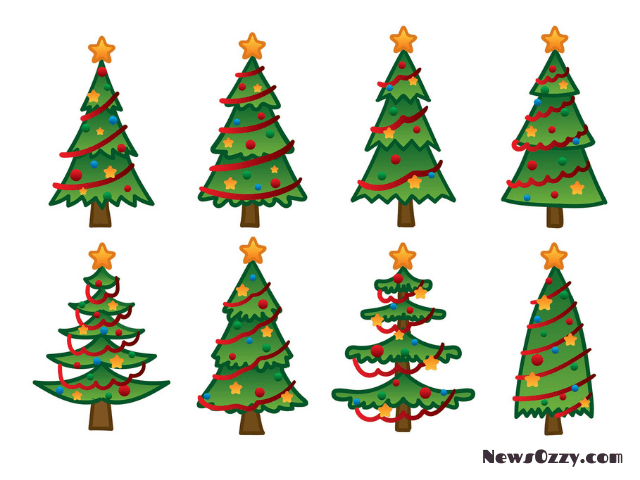 christmas tree drawing image