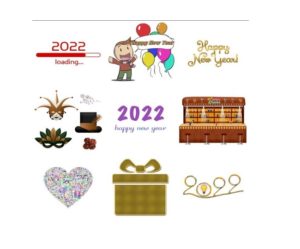 whatsapp stickers for happy new year