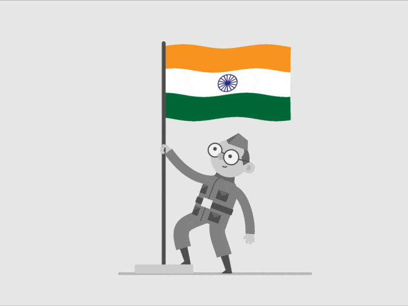 animated indian flag gif for republic day