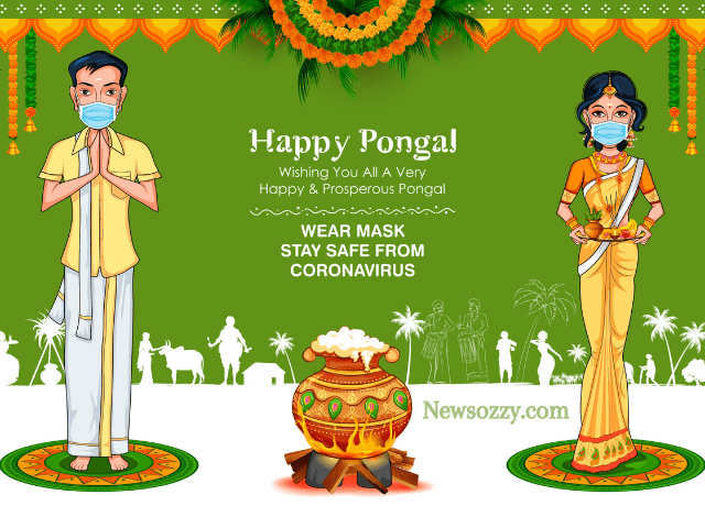 celebrate a happy & safe pongal 2022 images free download