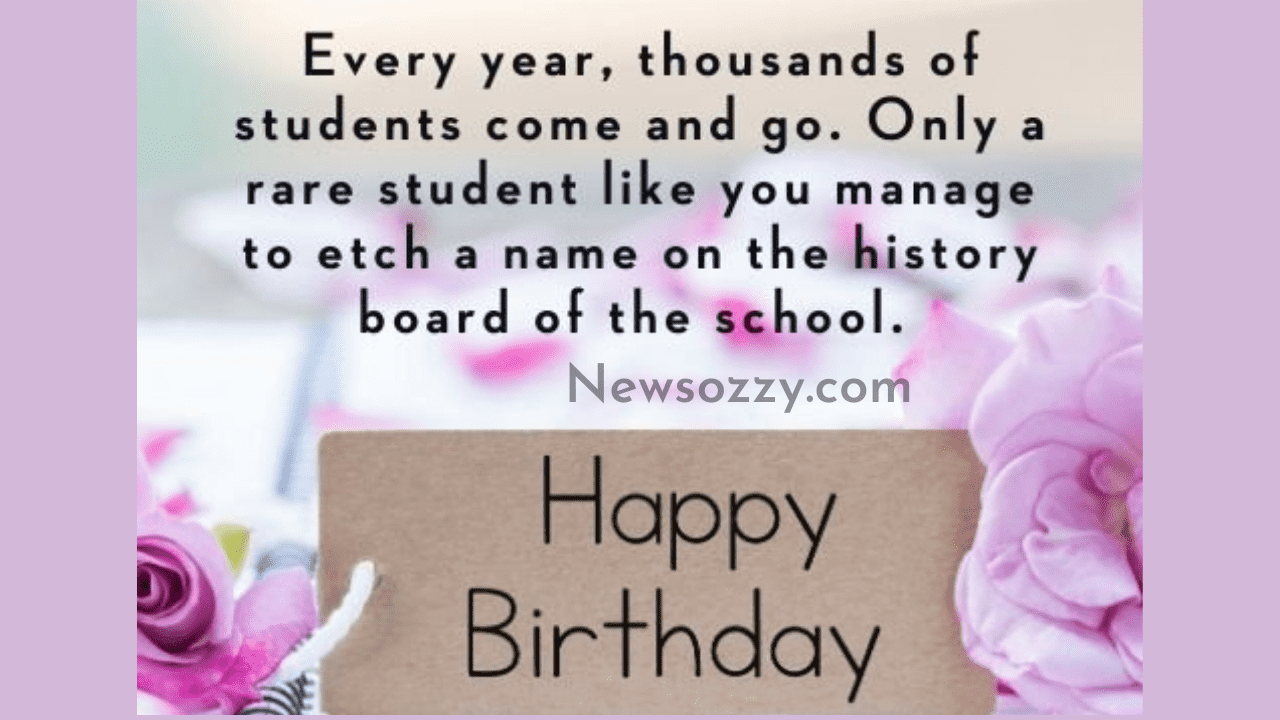 Birthday Wishes Message for Students