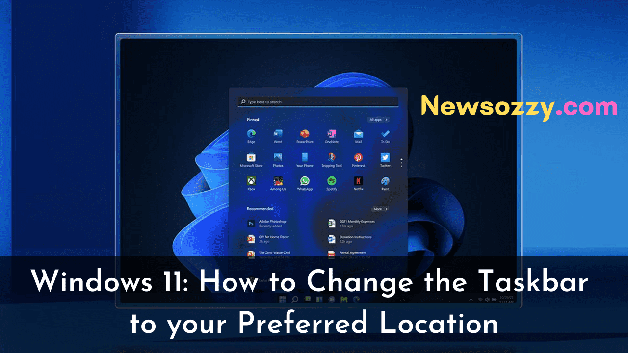 Change Windows 11 Taskbar Location