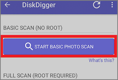 Disk Digger Software for Recovering Deleted Messages on Whatsapp