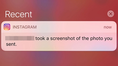 Instagram Screenshot Notification Alert
