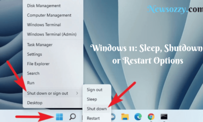 Shutdown or Restart Windows 11