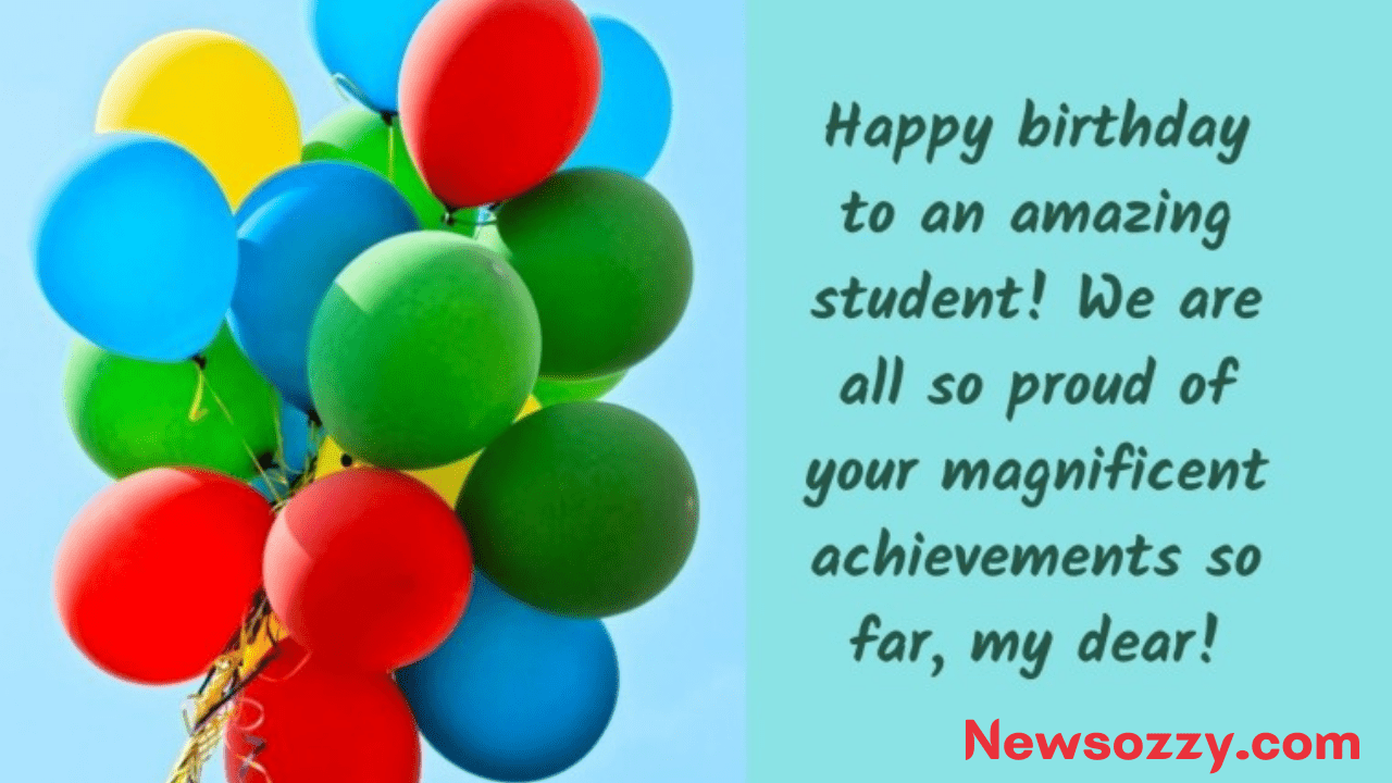 Student Birthday Wishes Greetings