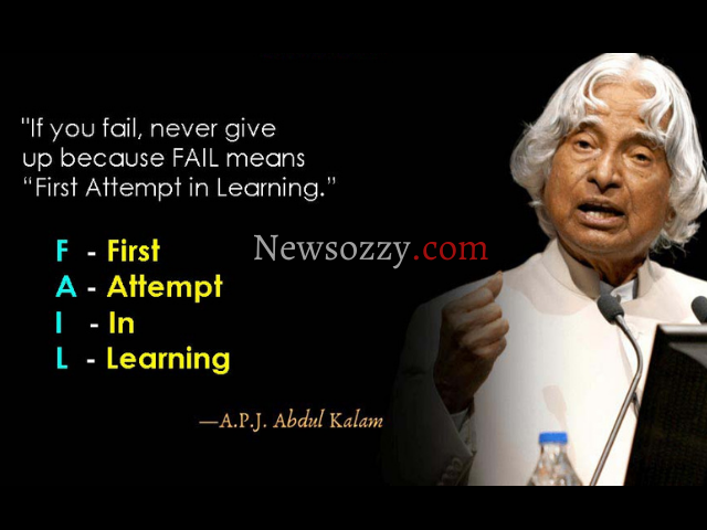 Success Quotes for Students by APJ Abdul Kalam