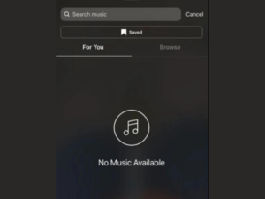 instagram music not available option