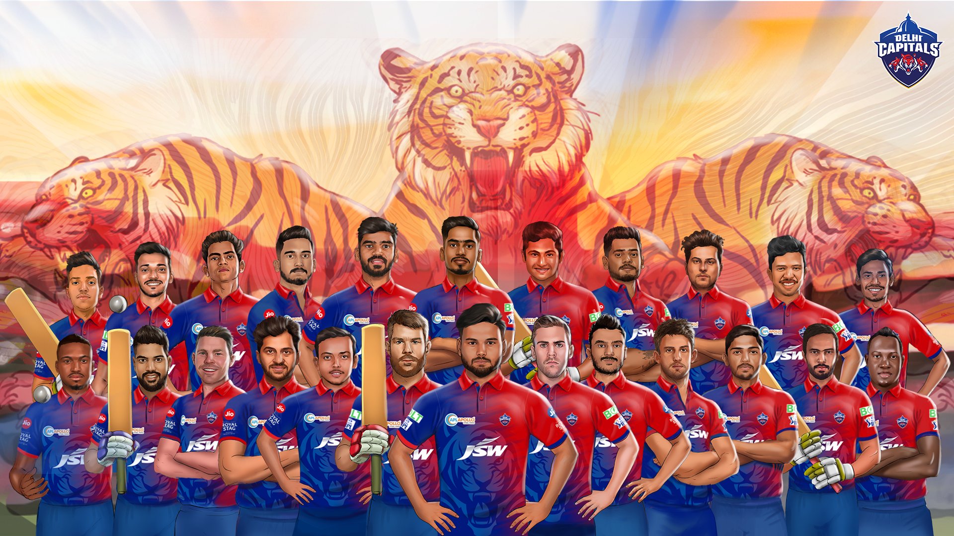 Delhi Capitals Team HD Image