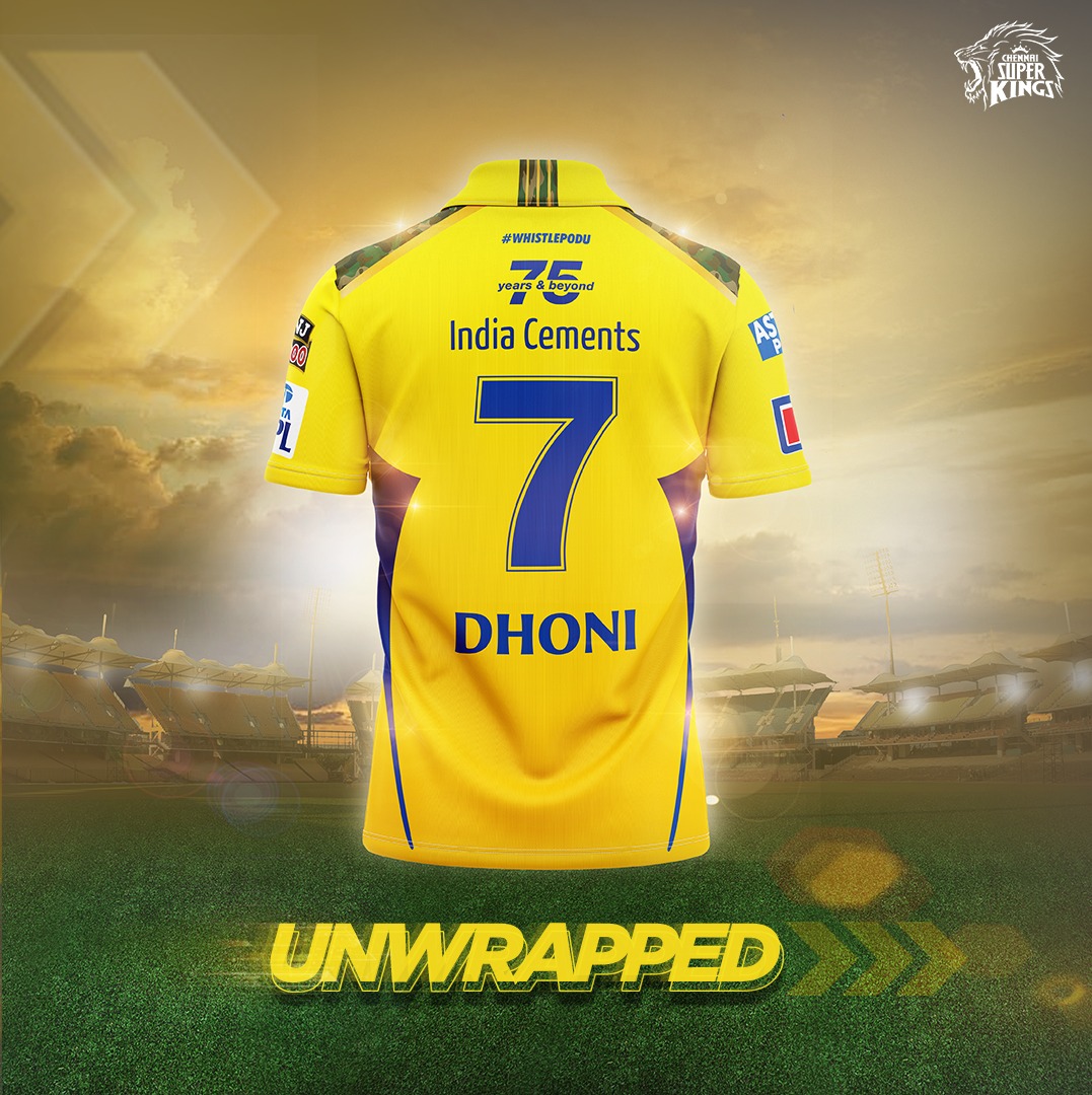 Dhoni Jersey for Whatsapp DP