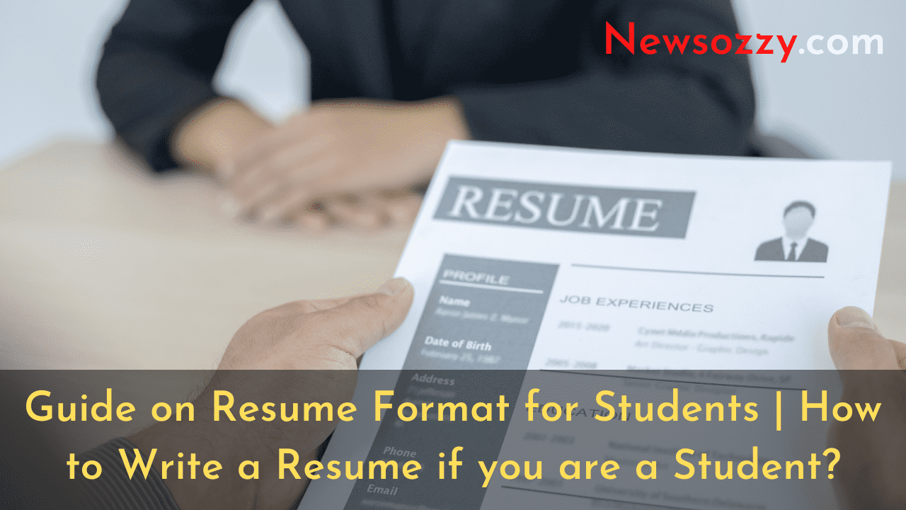 Resume Format for Students