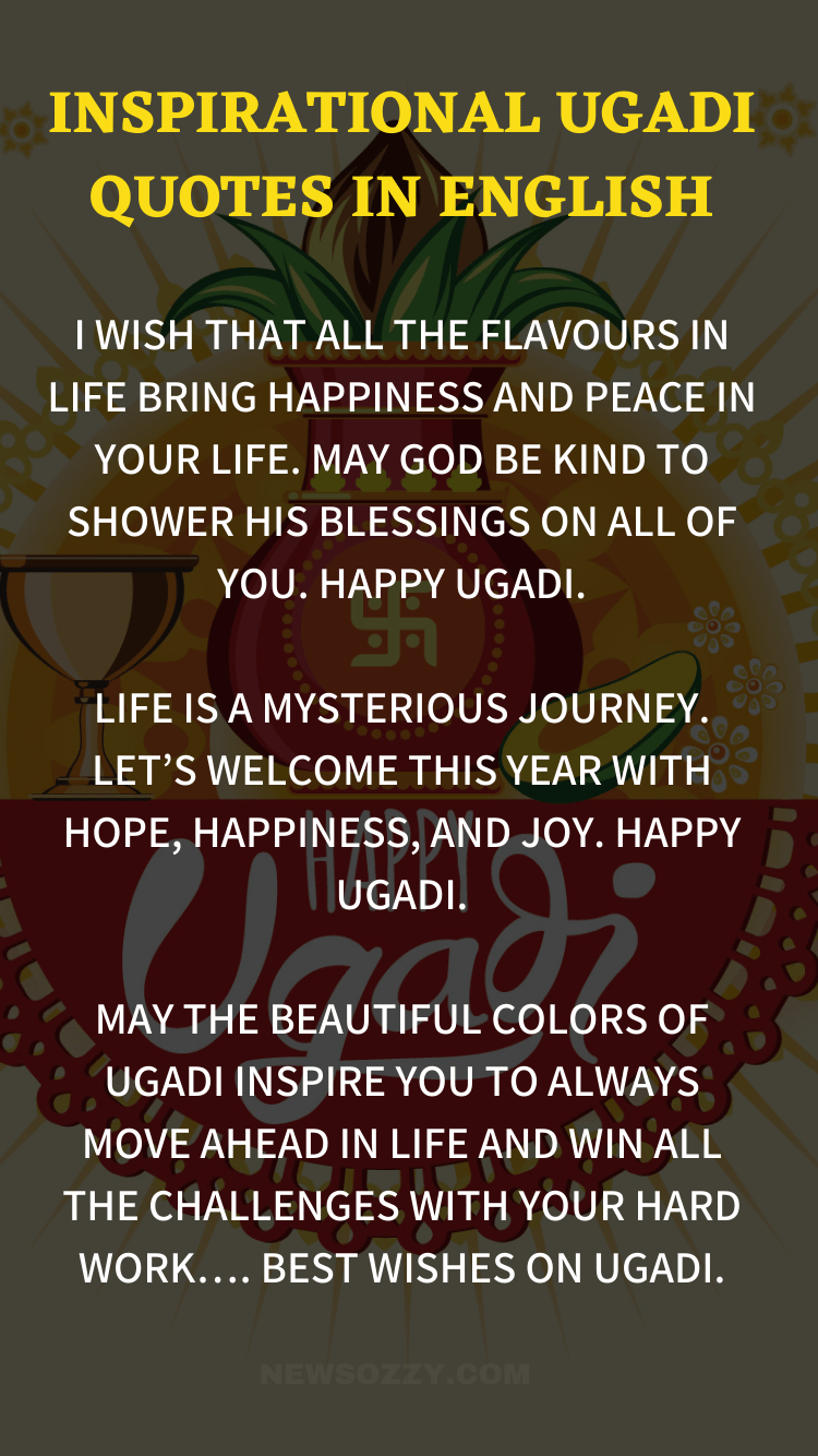 english ugadi quotes messages in image