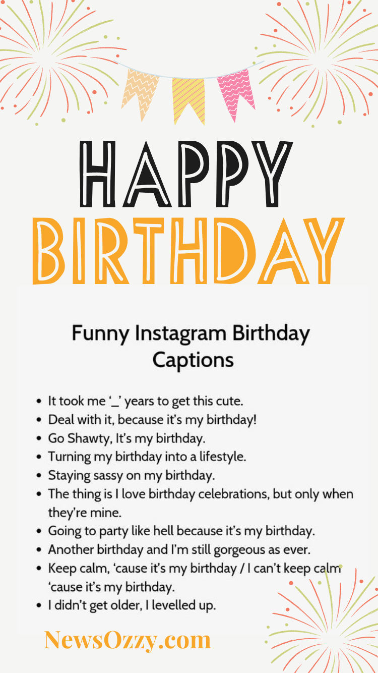 funny instagram birthday captions and quotes