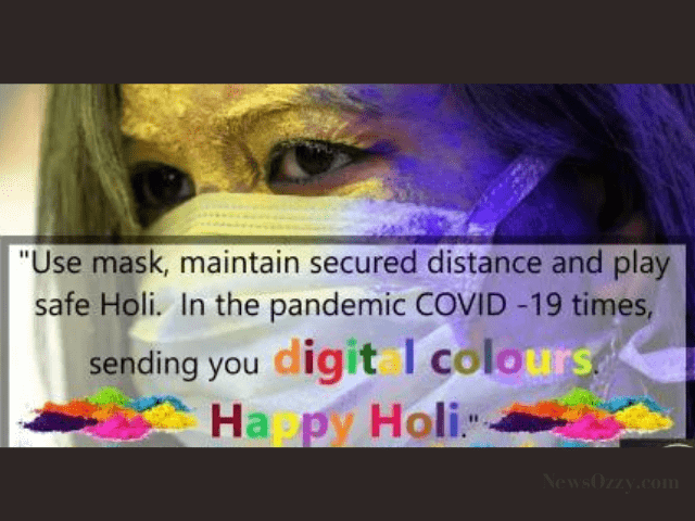 happy holi corona message