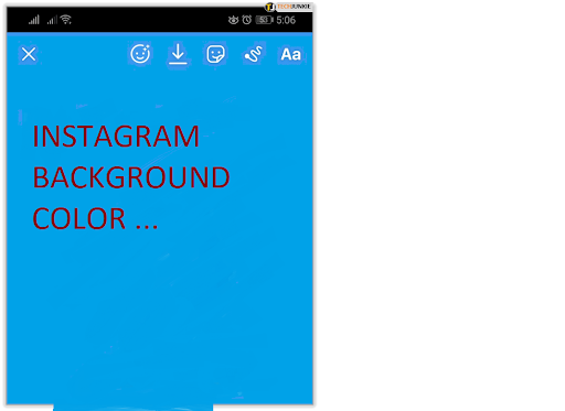 use instagram background color for text or photo or emoji