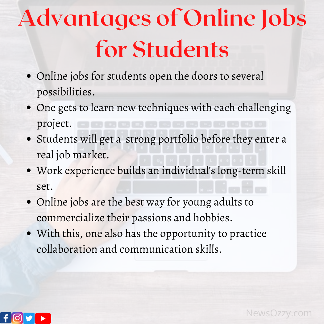 Advantages of Online Jobs for Students