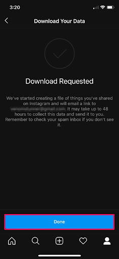 Download your data
