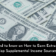 How to Earn Extra Income
