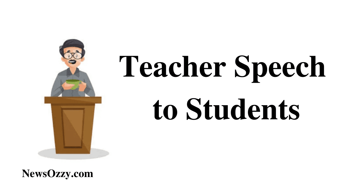 Teacher Speech to Students