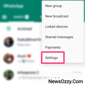 whatsapp settings new