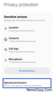 Android special permissions