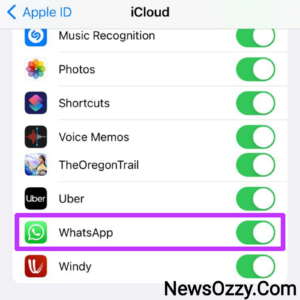 Apple iCloud WhatsApp