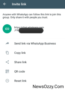 Whatsapp business invite via link