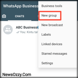 WhatsApp business new group