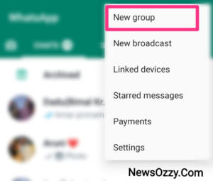 WhatsApp new group