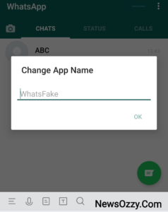 WhatsFake app name change
